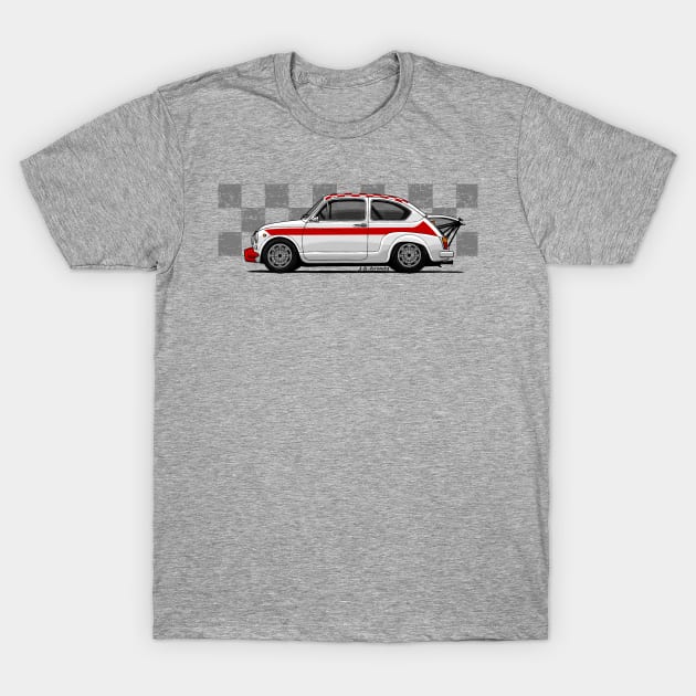 The coolest and cutests italian racing car T-Shirt by jaagdesign